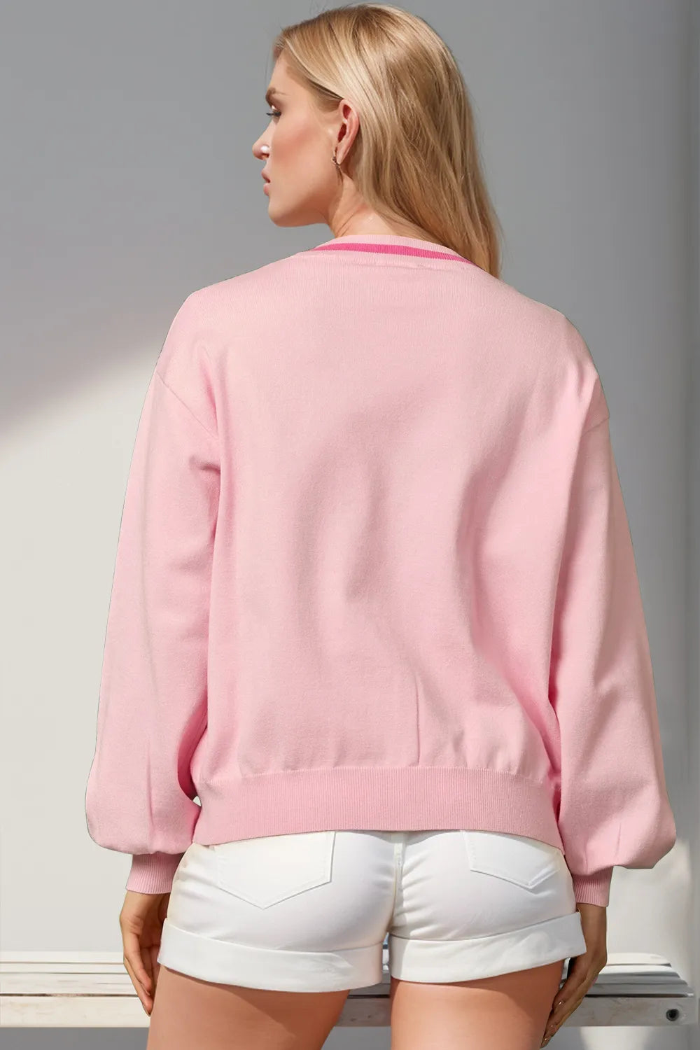 Nutcracker sequin bow cardigan styled look