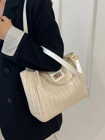 Woven Straw Shoulder Bag - Fashorio