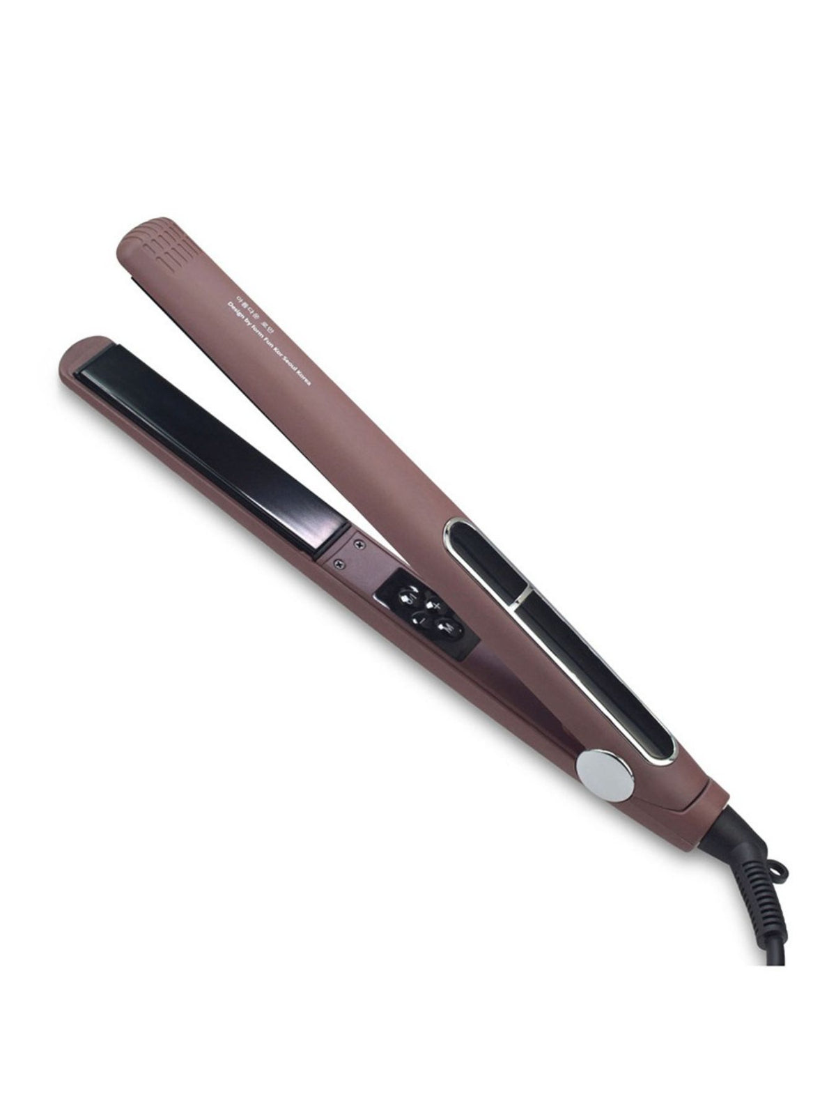 Straightener shaping a curl