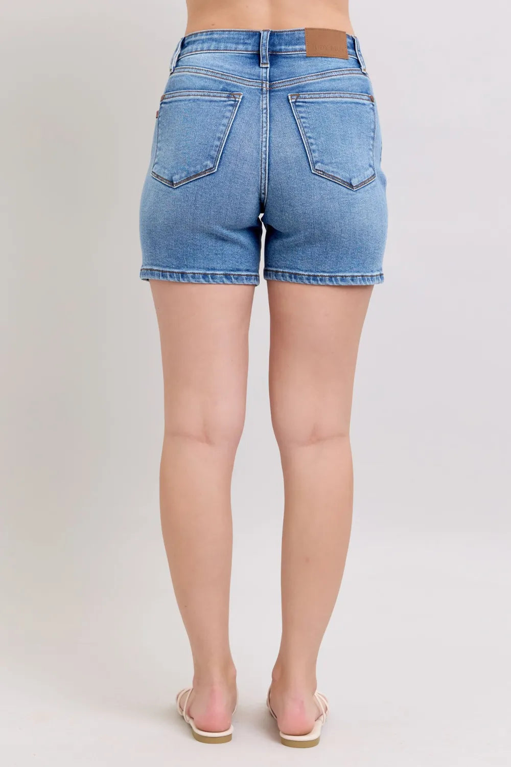Plus size fit of the womens denim shorts