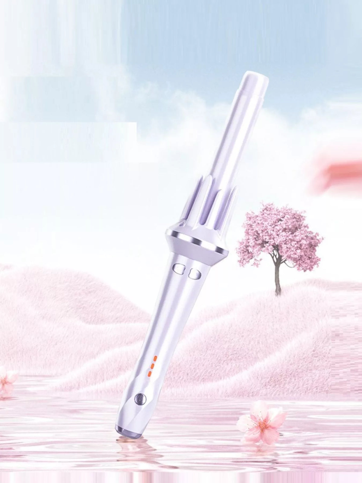 Curling iron in lavender