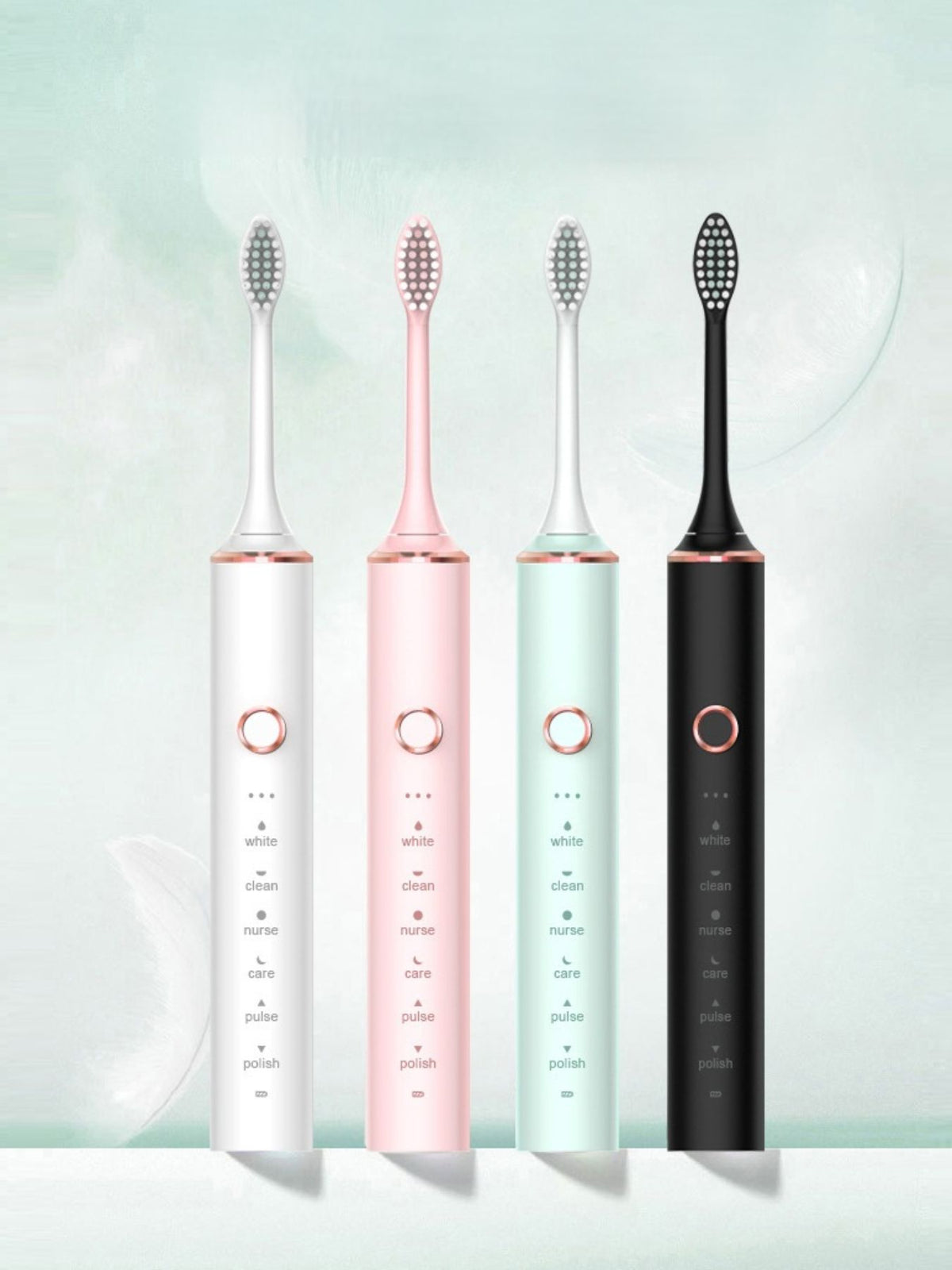 Toothbrush in light green color