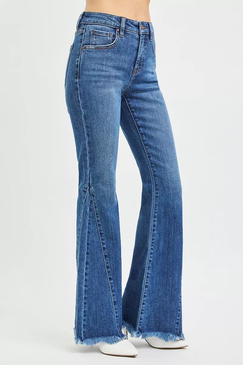 RISEN flare jeans back view