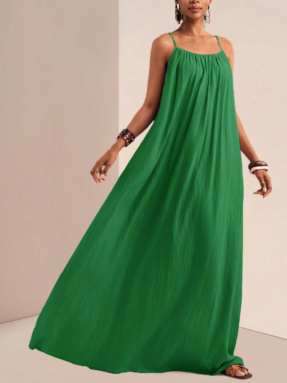 Maxi dress alternate color skirt movement
