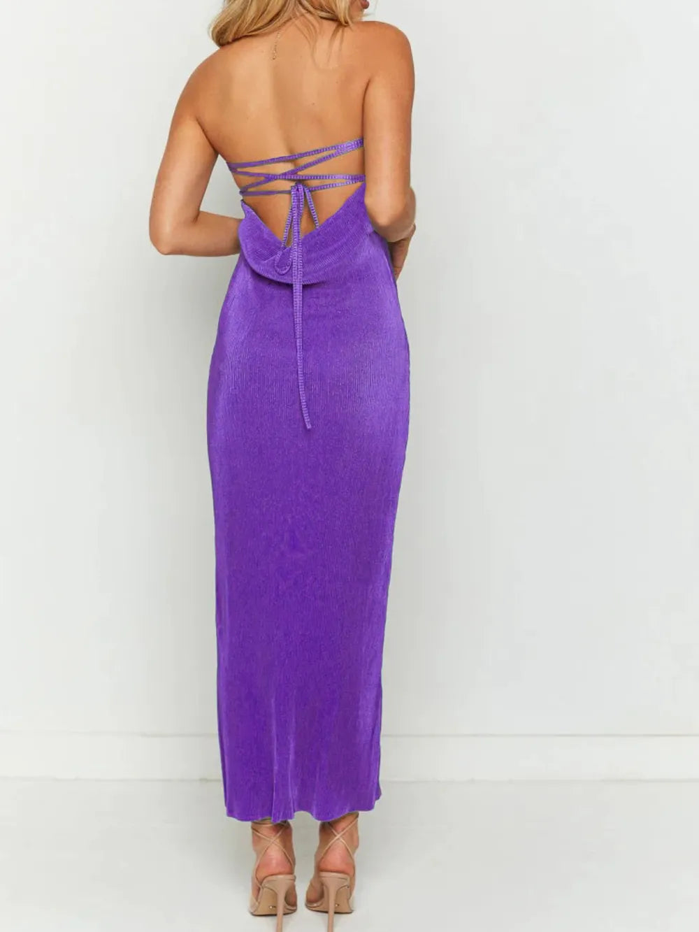 Lace-Up Back Maxi Dress, view 32