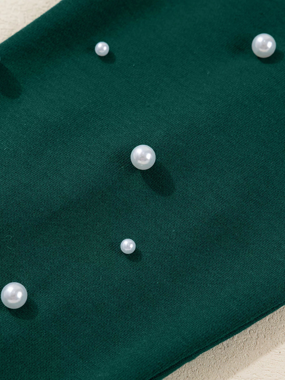 Pearl embellishment detail close up