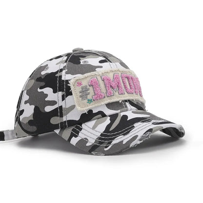 Letter Adjustable Cotton Baseball Cap - Fashorio
