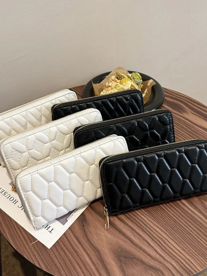 PU Leather Solid Color Wallet - Fashorio