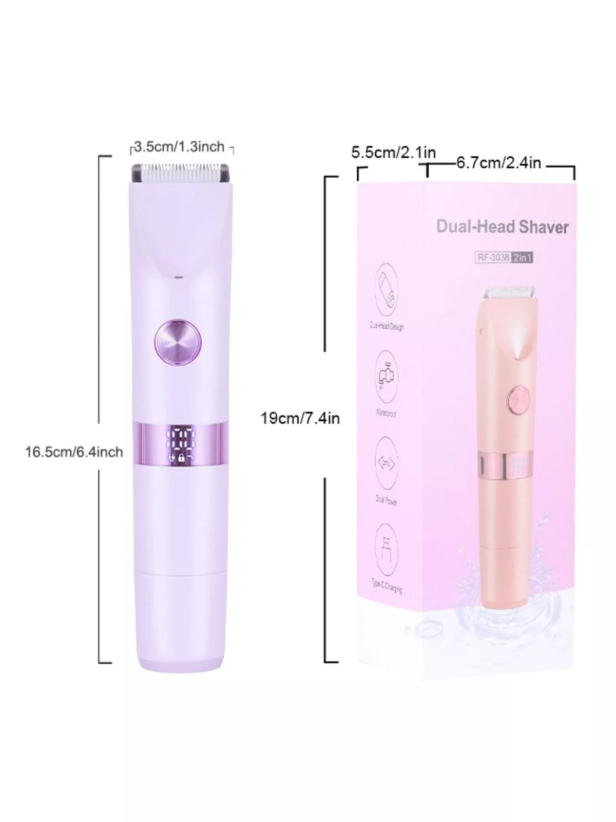 Epilator charging port detail