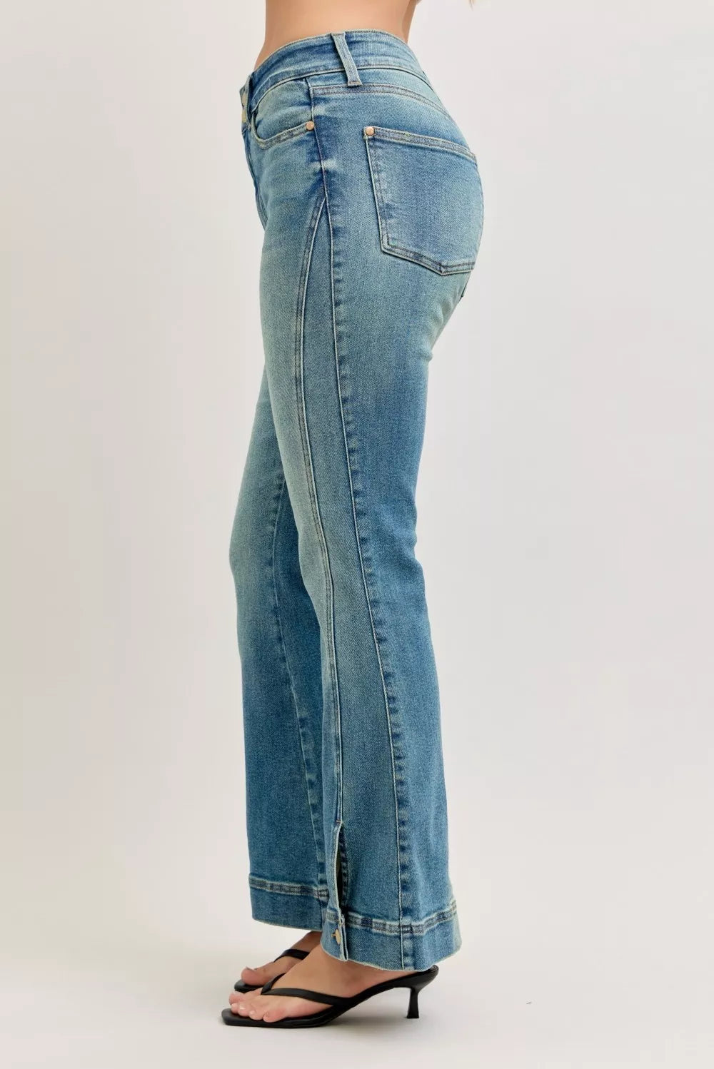 Judy Blue flare jeans back view
