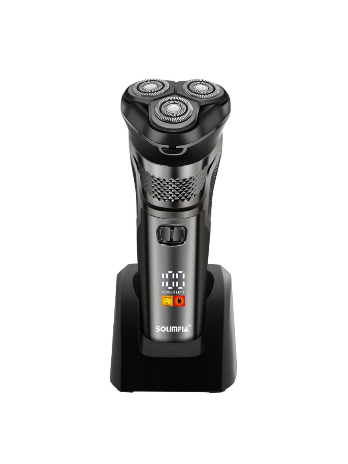 Waterproof rotary shaver body detail