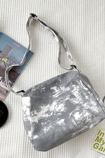 Tie-Dye Canvas Crossbody Bag - Fashorio