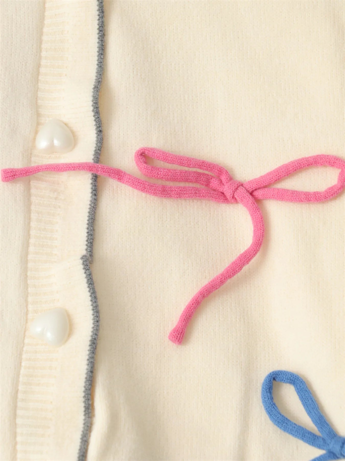 Bow Tie Button Up Cardigan - Fashorio