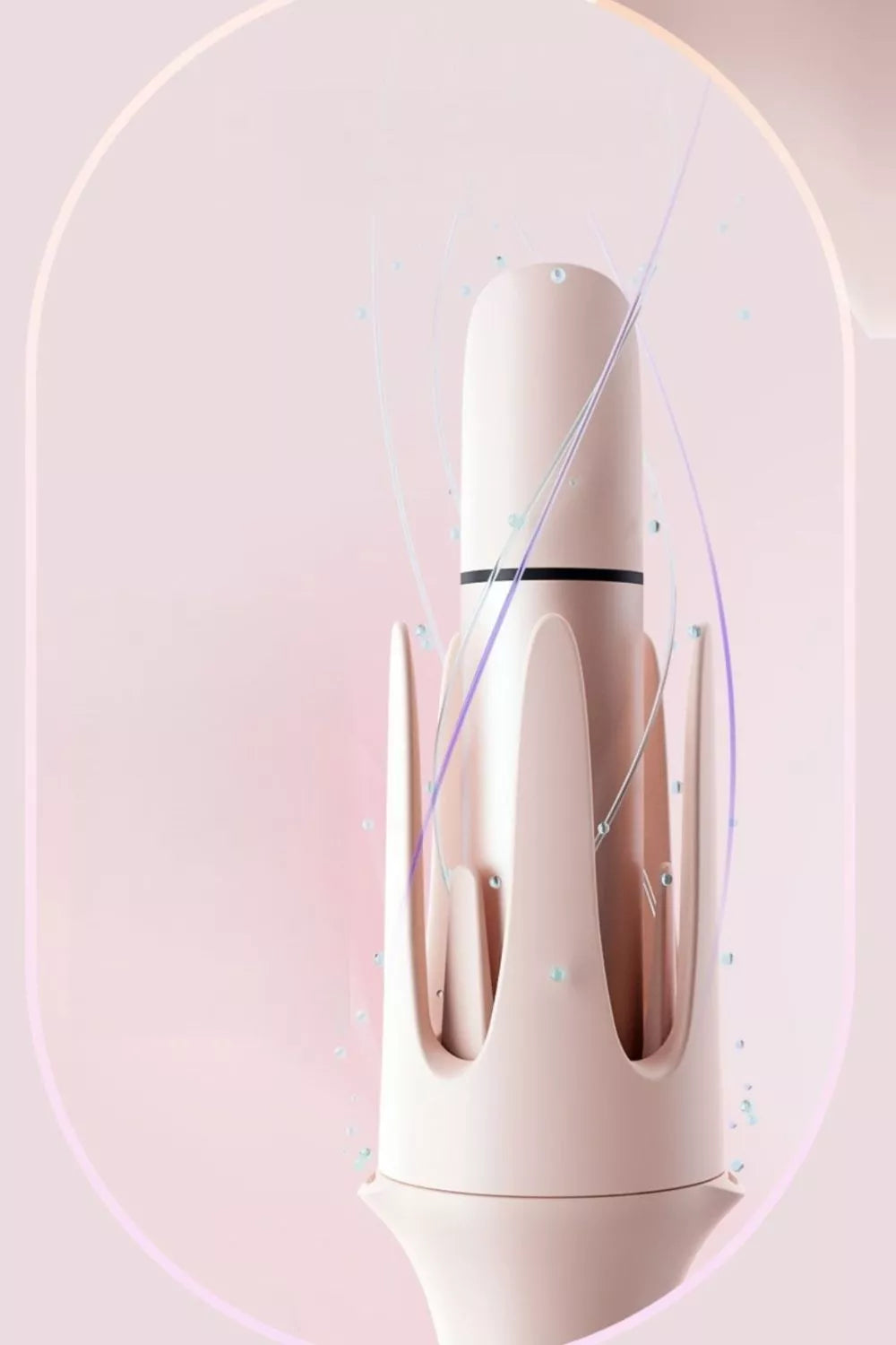 Curling iron side profile