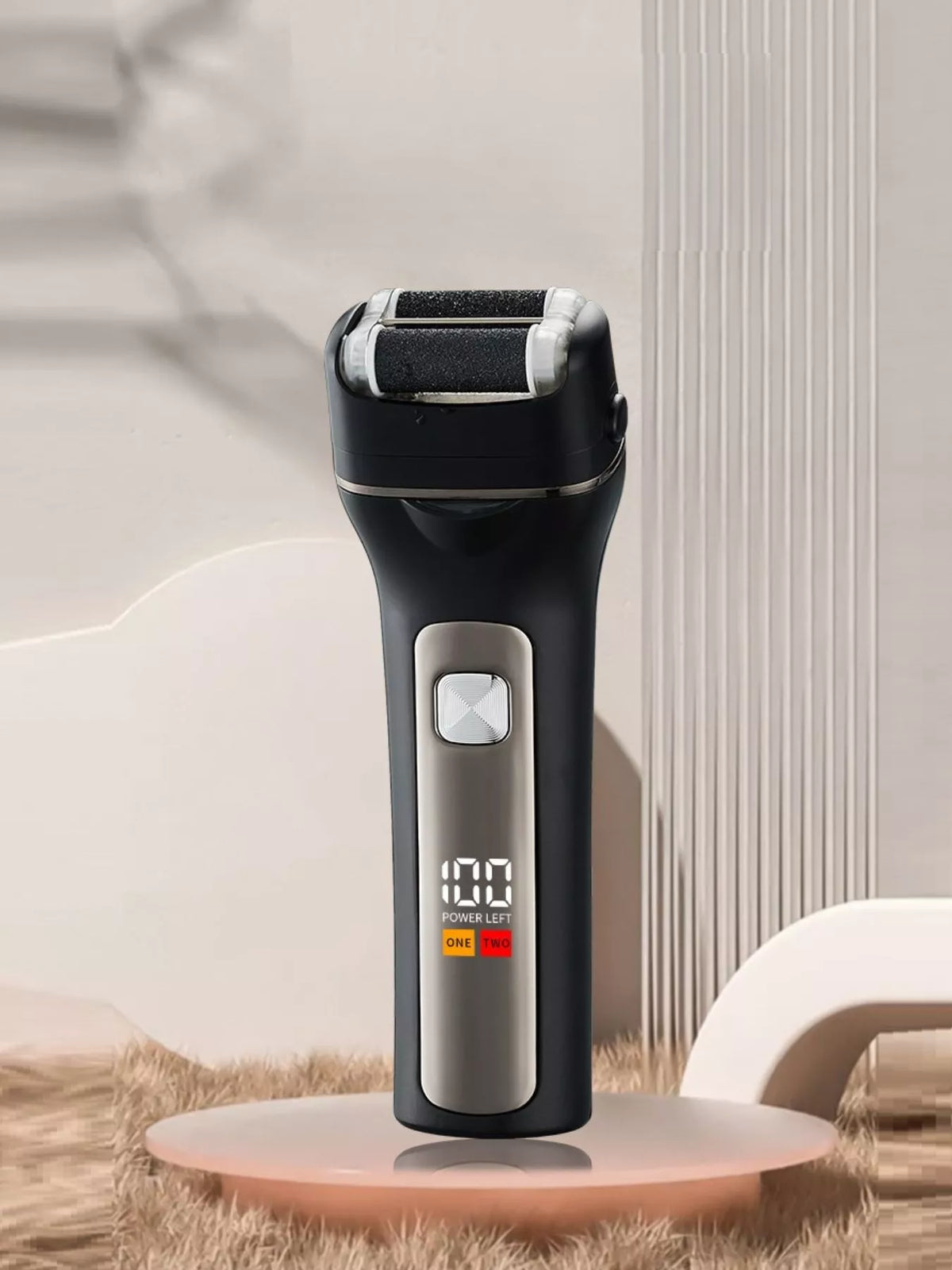 Epilator in black and white colors
