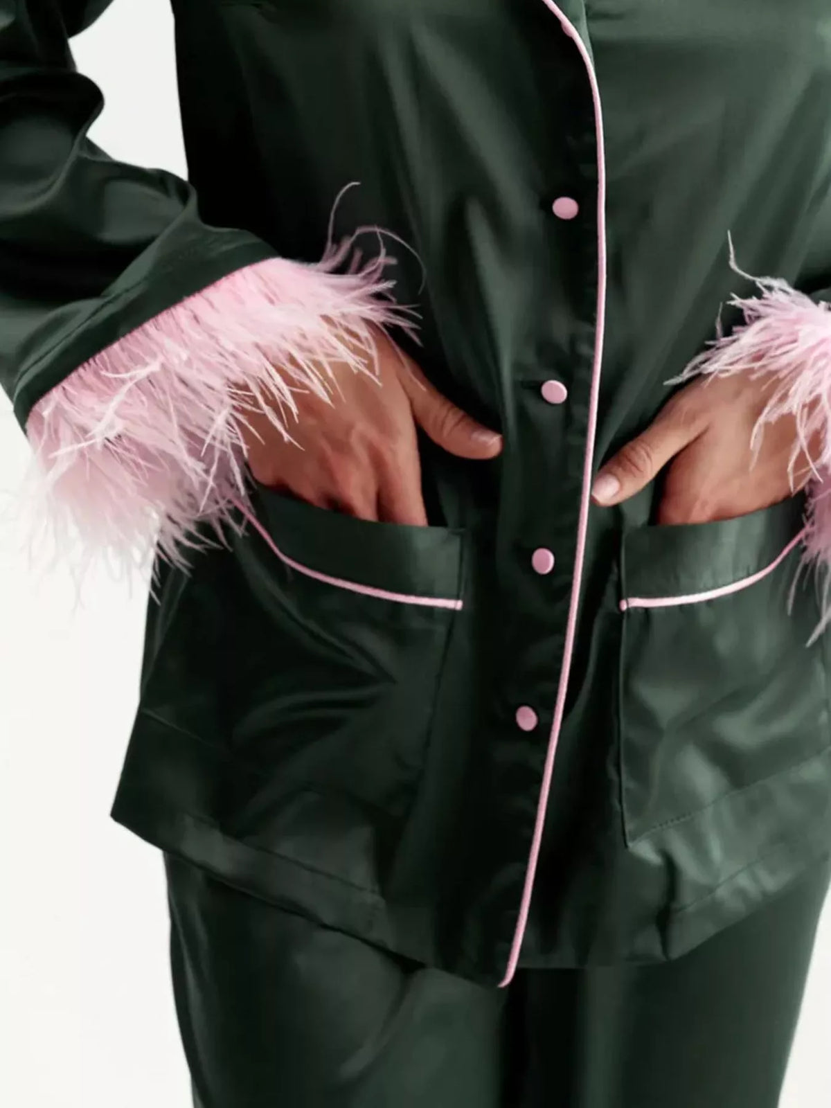 Silky top and pants coordinated final view