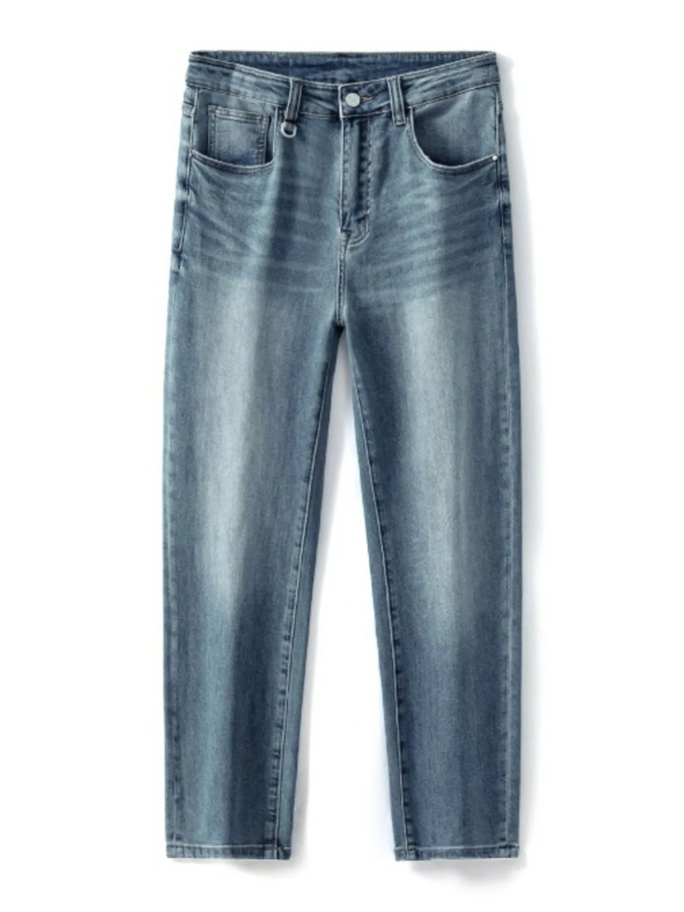 Men's Vintage Washed Relaxed Fit Straight Leg Jeans - Fashorio
