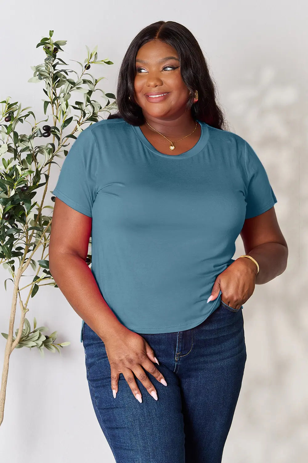 Round Neck Short Sleeve Top, view 33