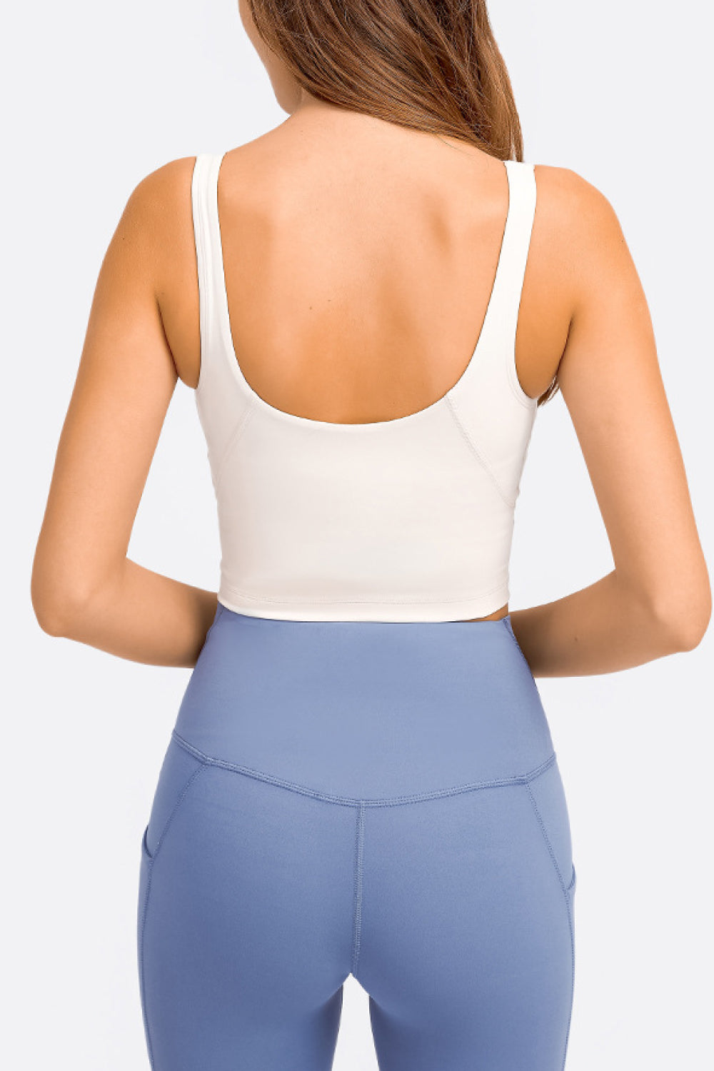 Millennia Deep V-Neck Crop Sports Bra - Fashorio