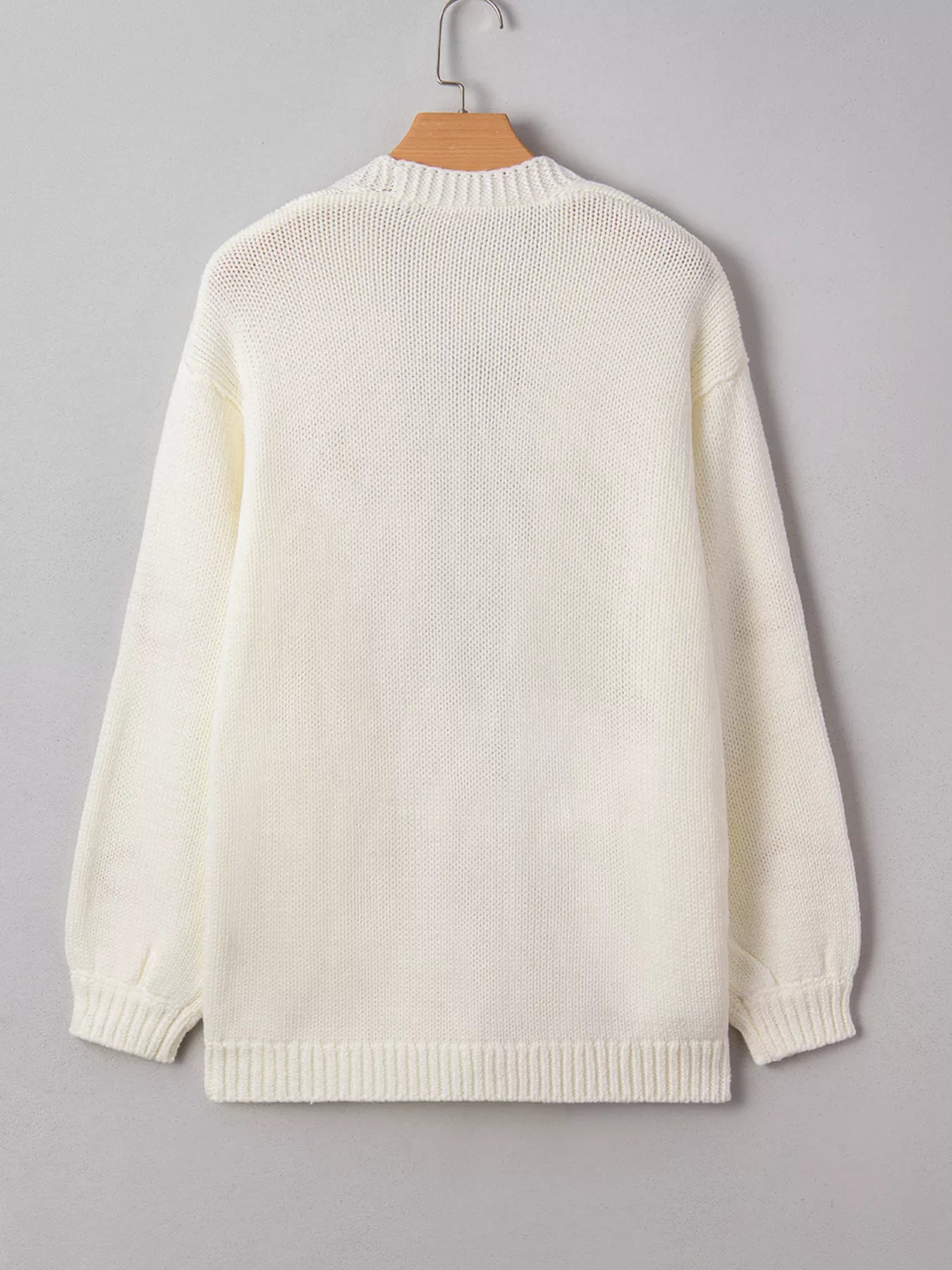 Halloween Pumpkin Embroidered Knit Cardigan - Fashorio