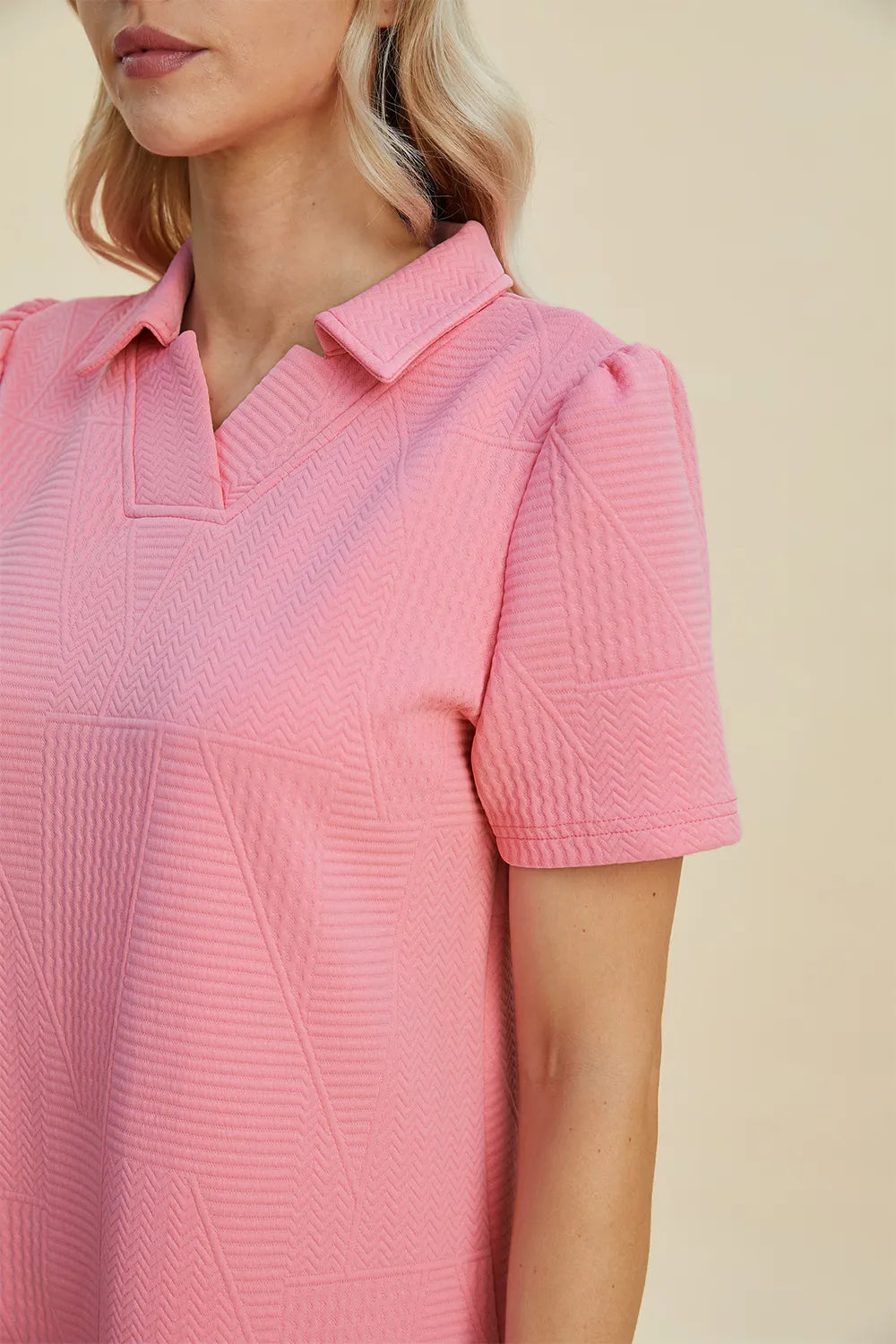 Textured dress relaxed fit view