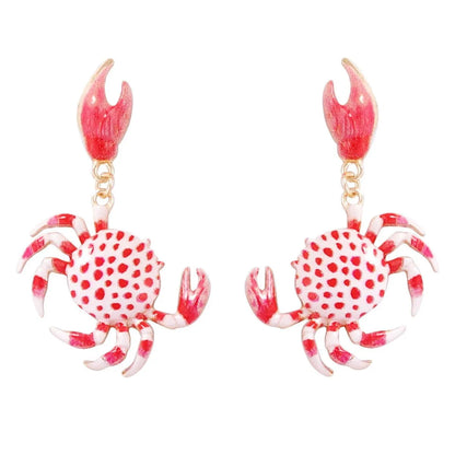 Alloy Crab-Shaped Earrings - Fashorio