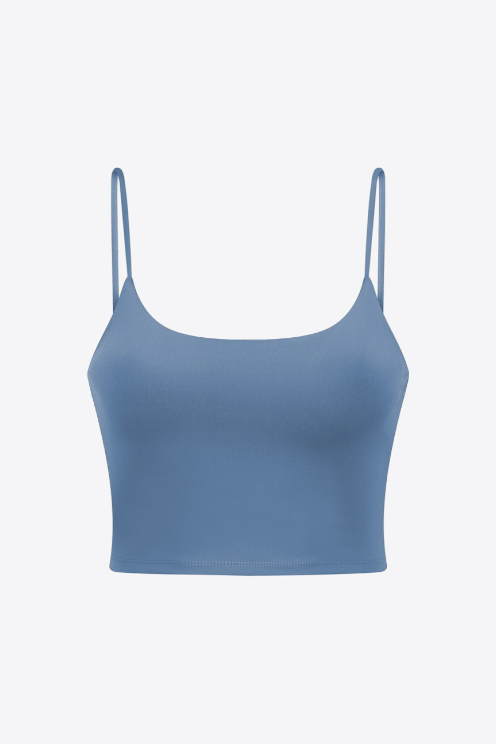 Millennia Feel Like Skin Scoop Neck Sports Cami Light Blue - Fashorio