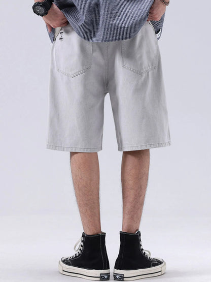 Men's Distressed Loose Fit Denim Shorts - Fashorio