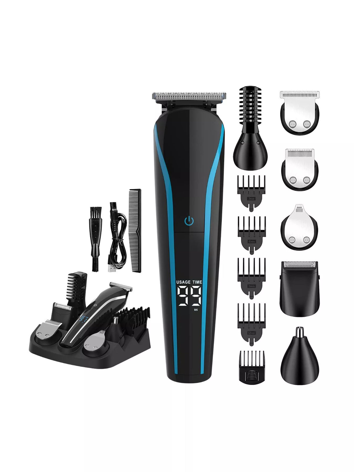 Hair clipper held in hand