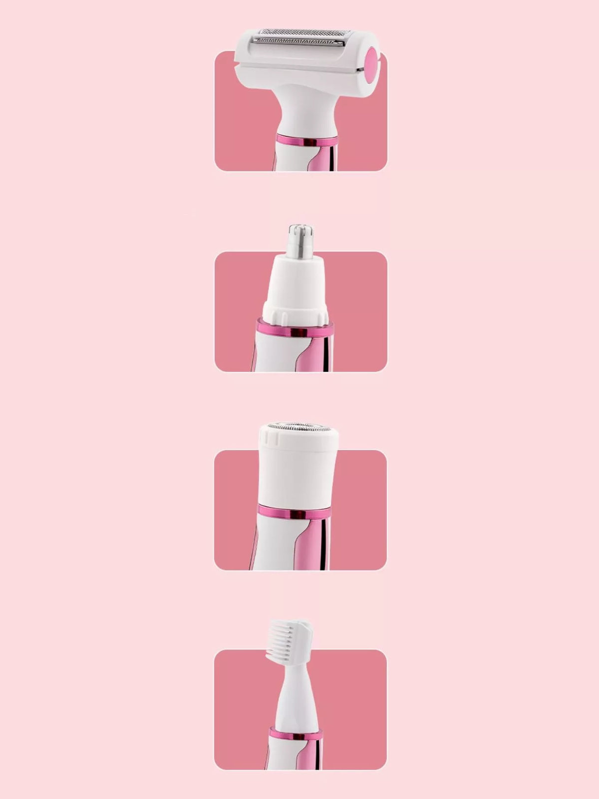 Epilator held in hand