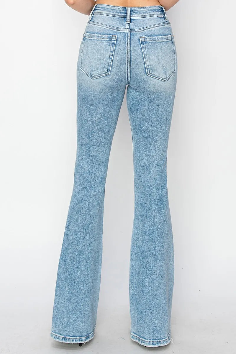 RISEN High Rise Bootcut Jeans - Fashorio