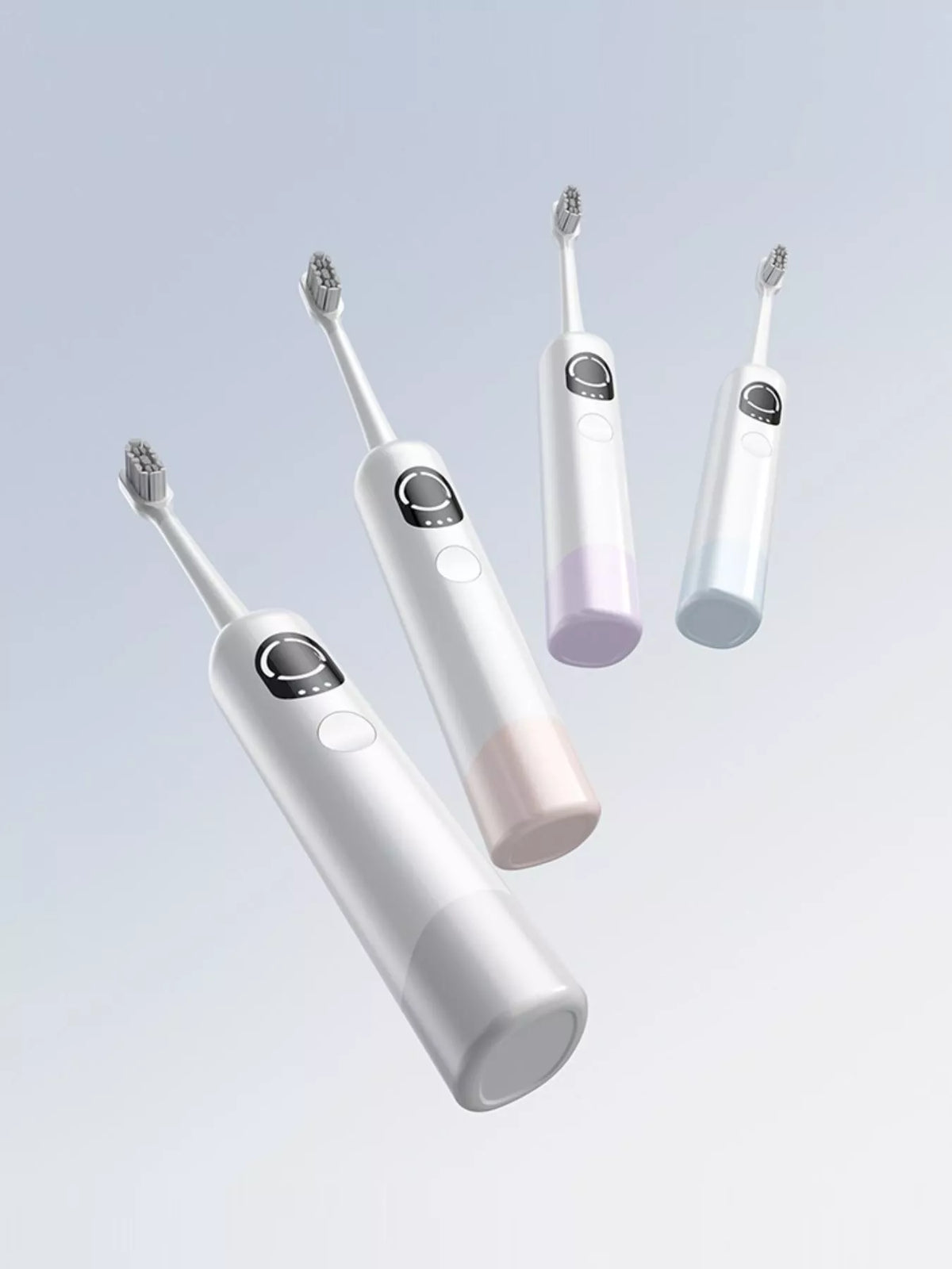 Gray electric toothbrush