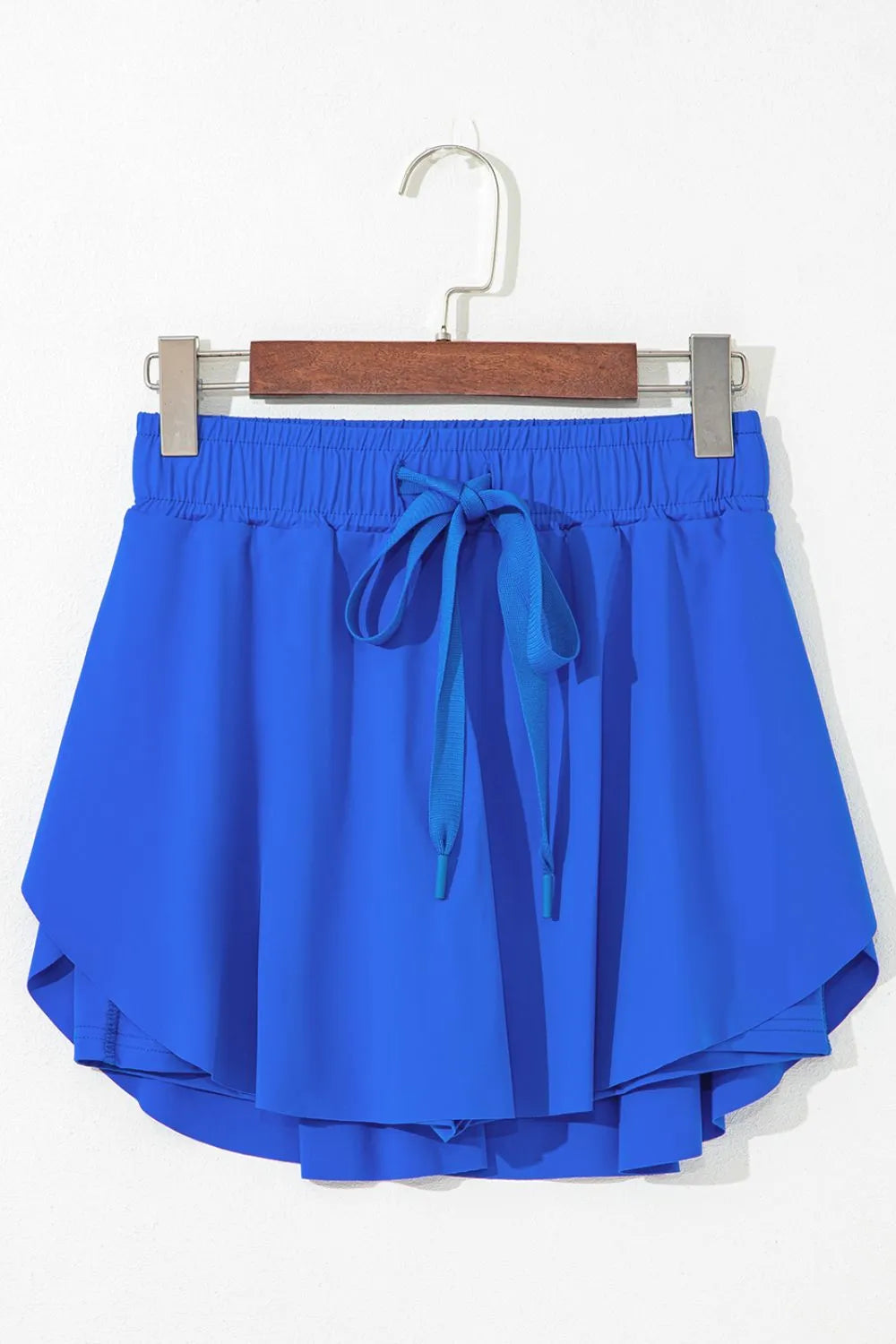 Drawstring active skort full length view