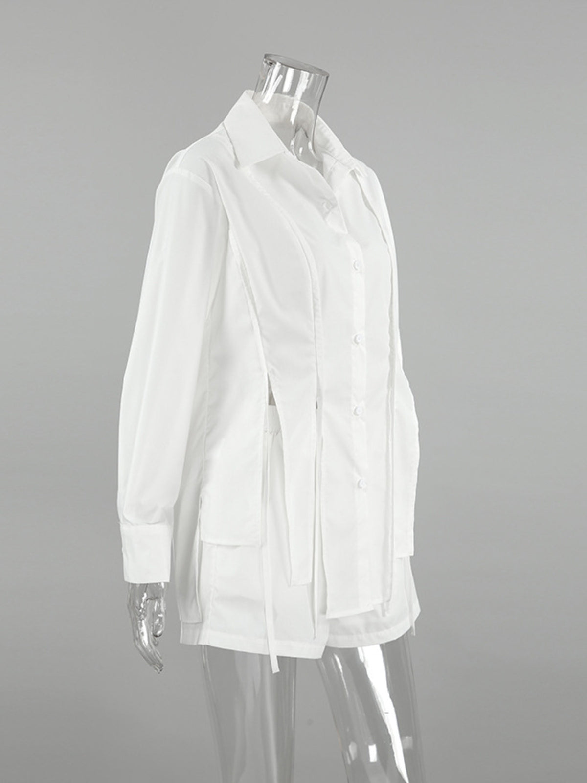 Button Up Shirt and Shorts Two Piece Set, view 9