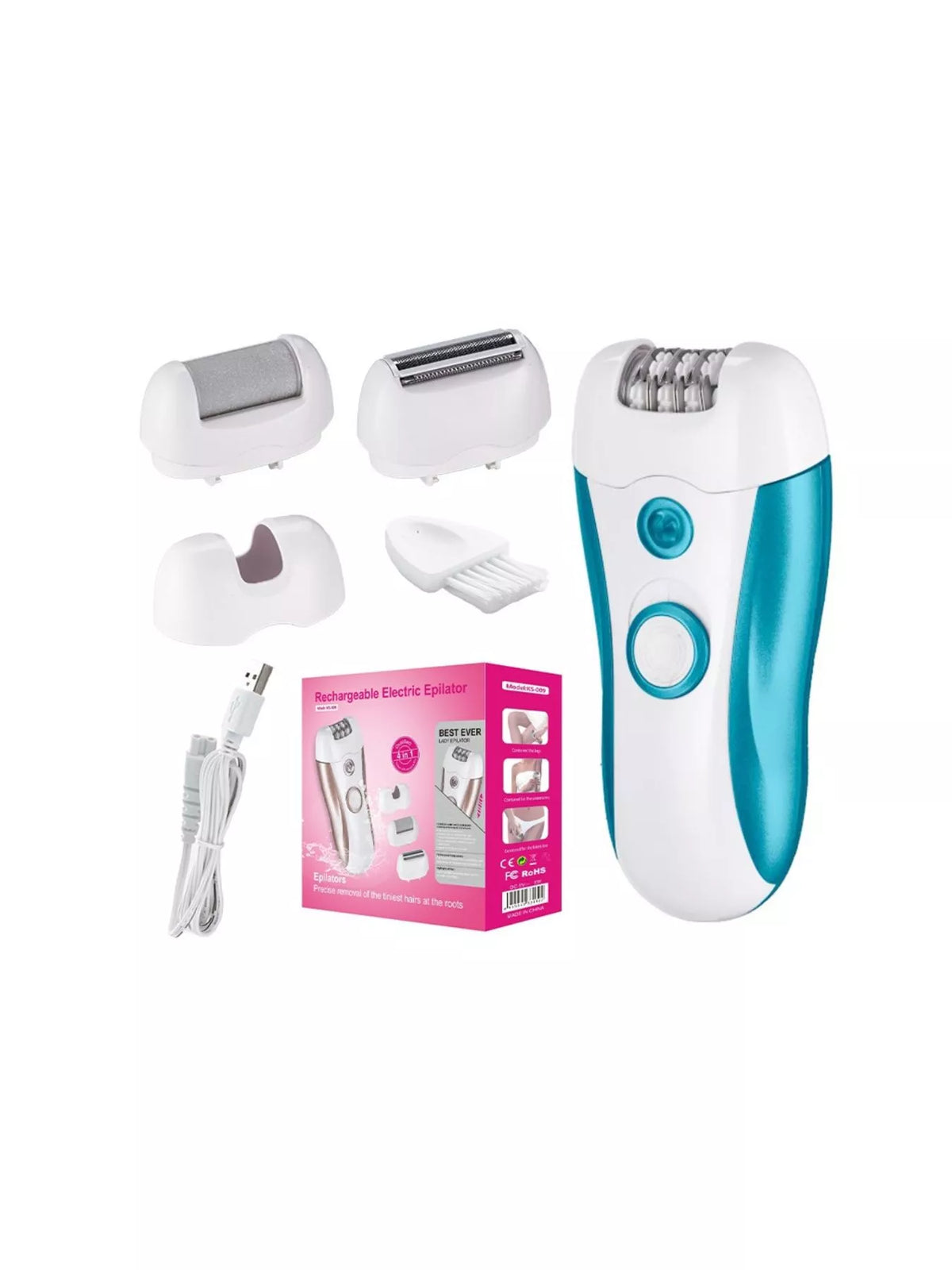 Epilator held in hand