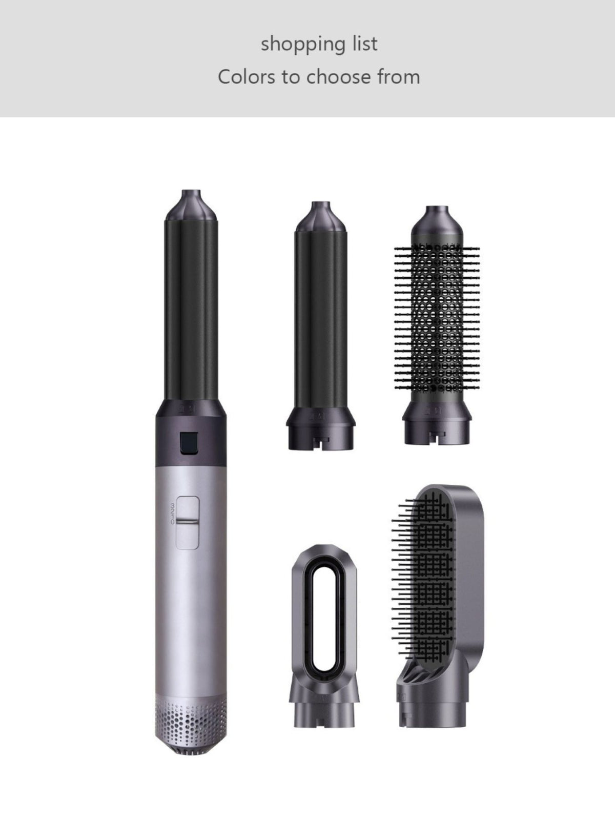 Round brush attachment detail