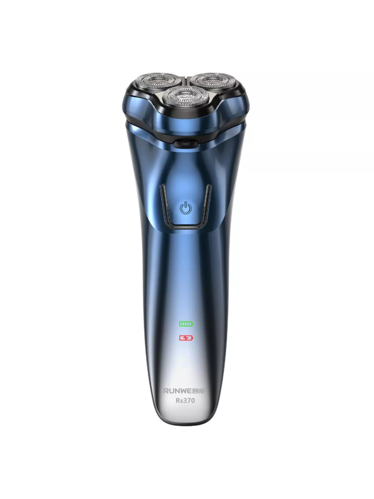 Blue rotary electric shaver full overview