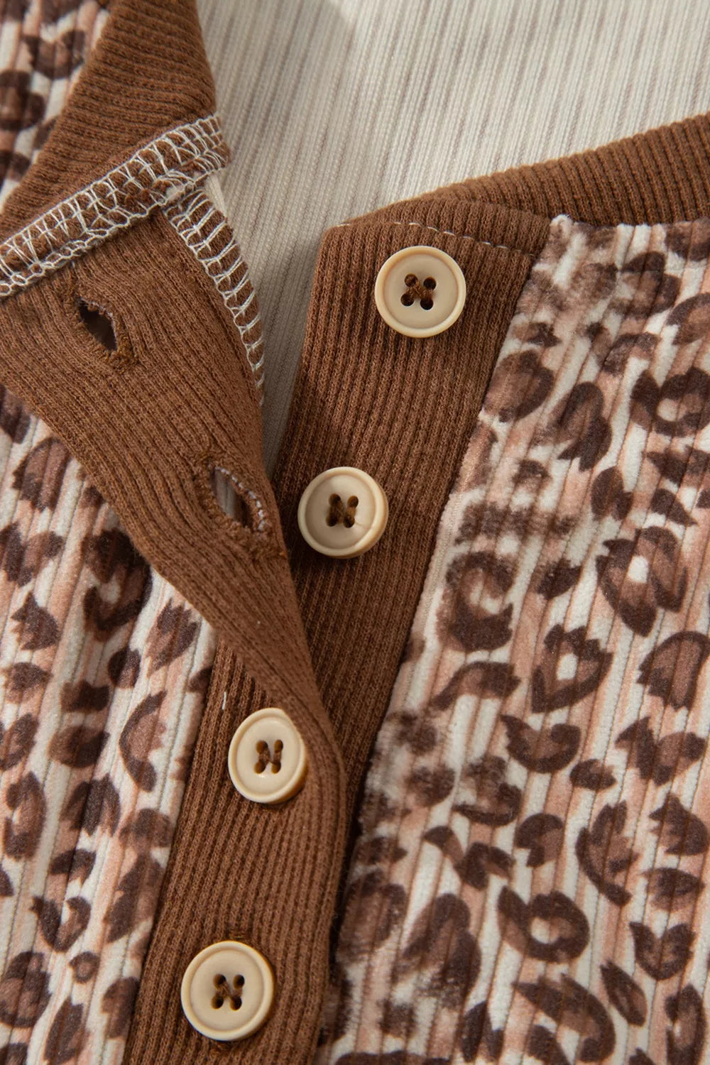 Leopard patchwork set full outfit