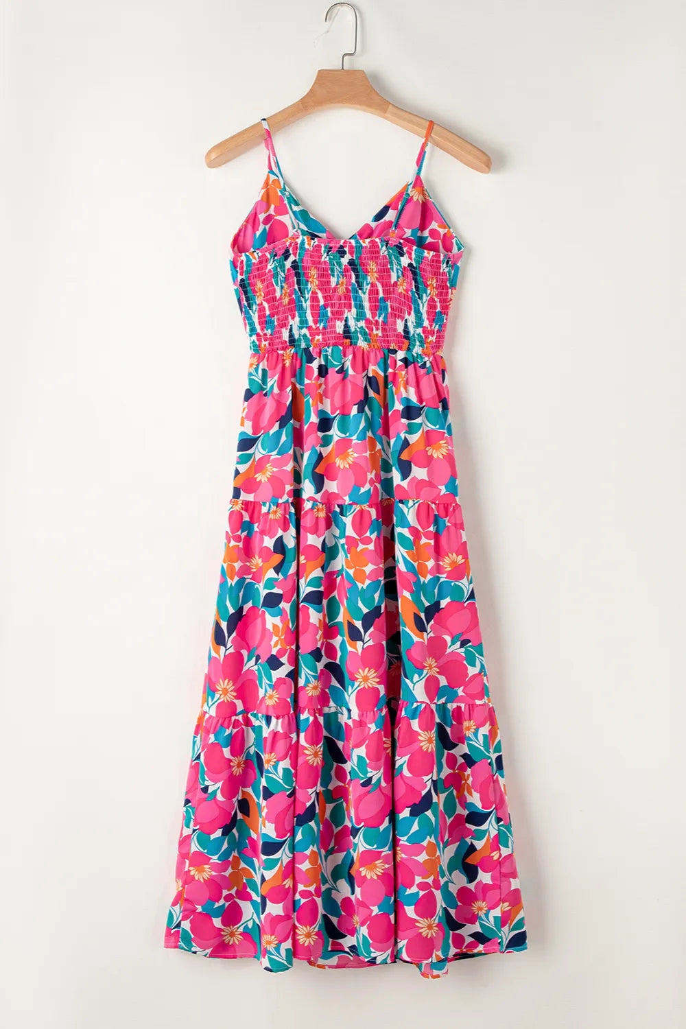 Floral cami maxi dress side view