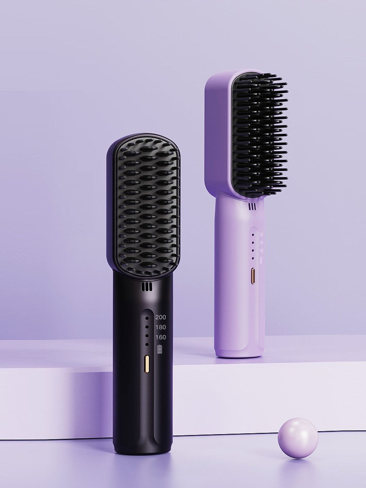 Straightening comb in black