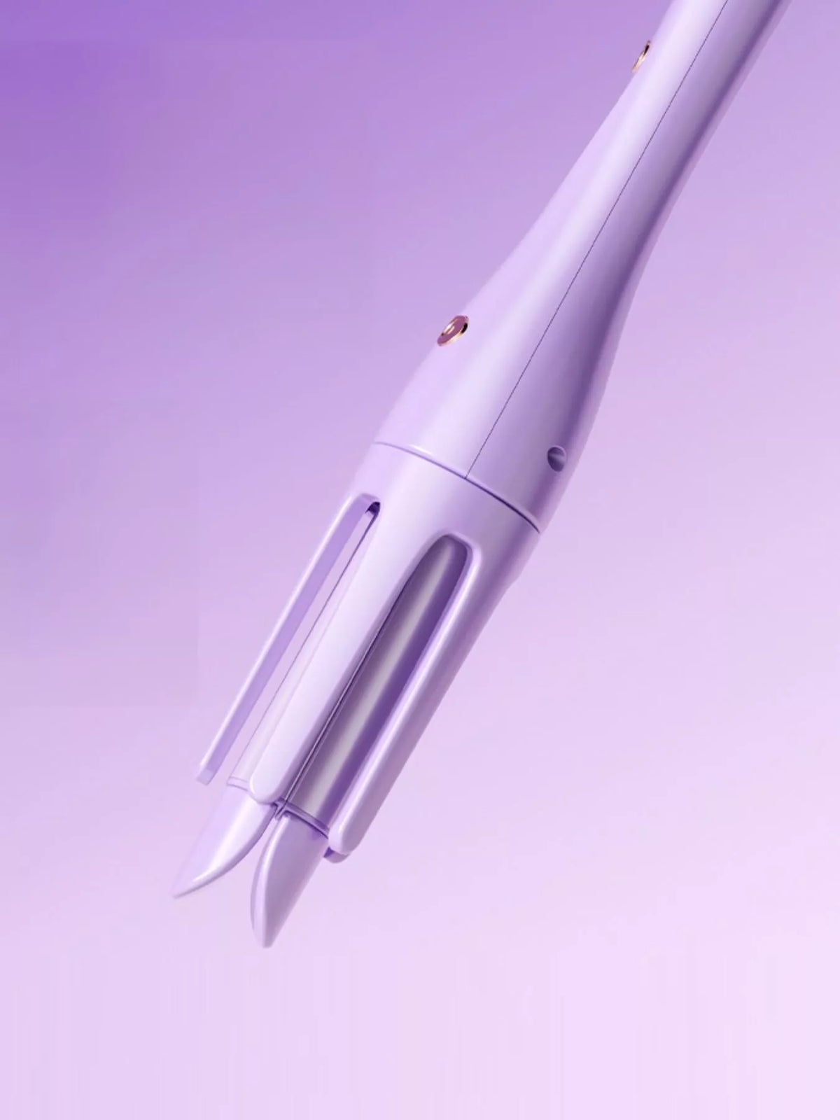 Tan curling iron side profile