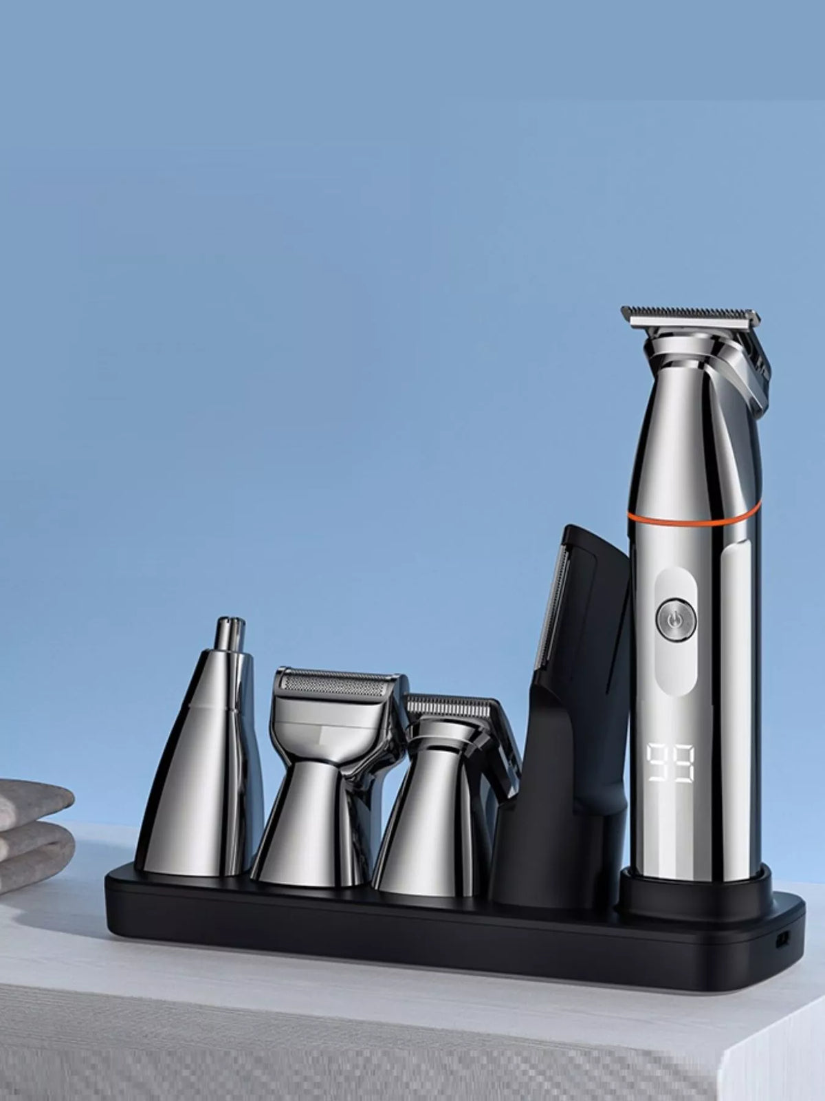 Hair clipper held in hand