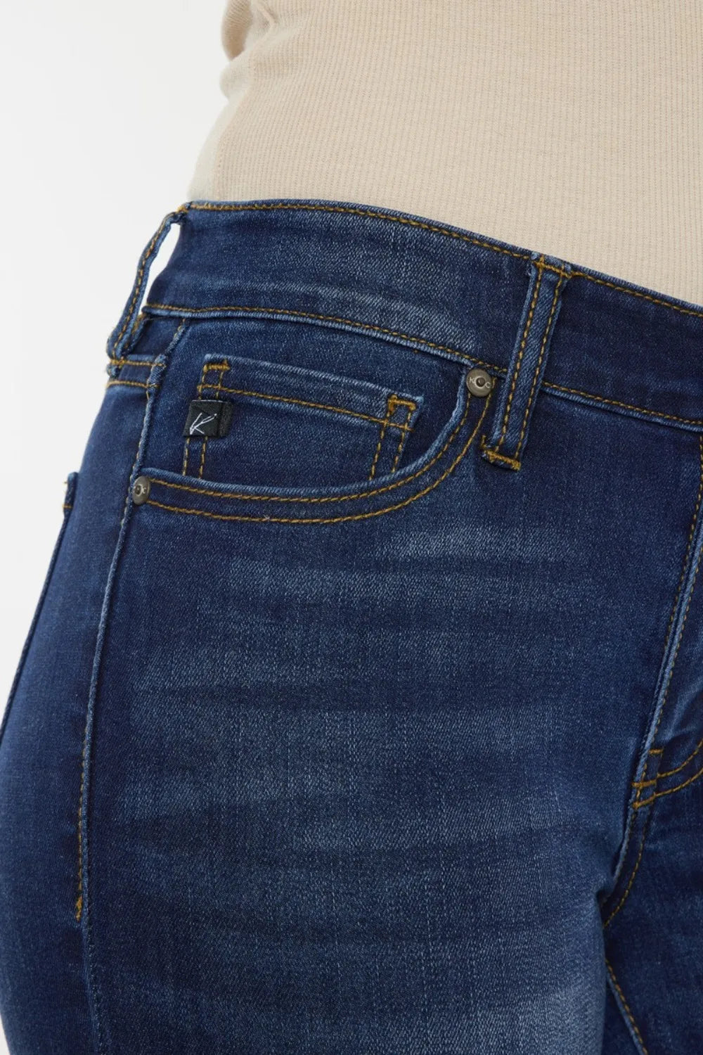 Kancan Mid Rise Gradient Skinny Jeans - Fashorio