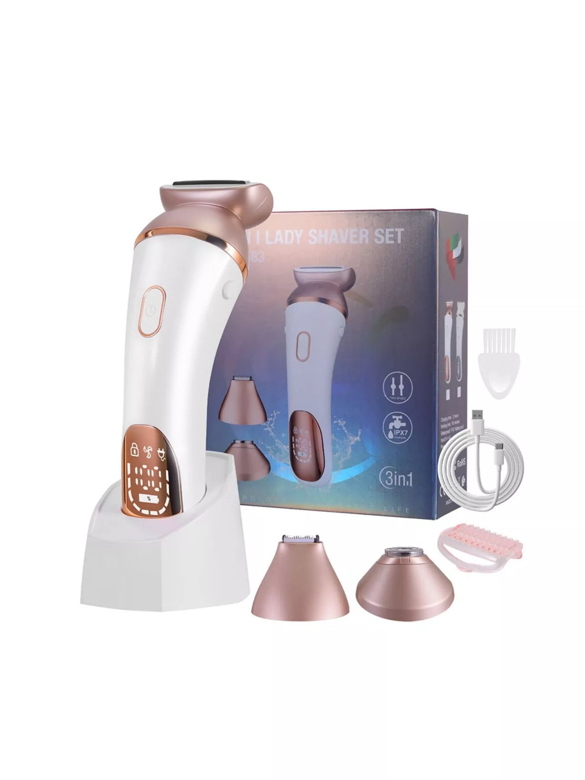 Epilator used on smooth leg skin