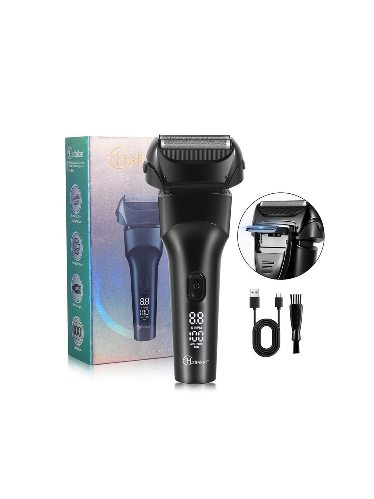 Cordless electric shaver accessories