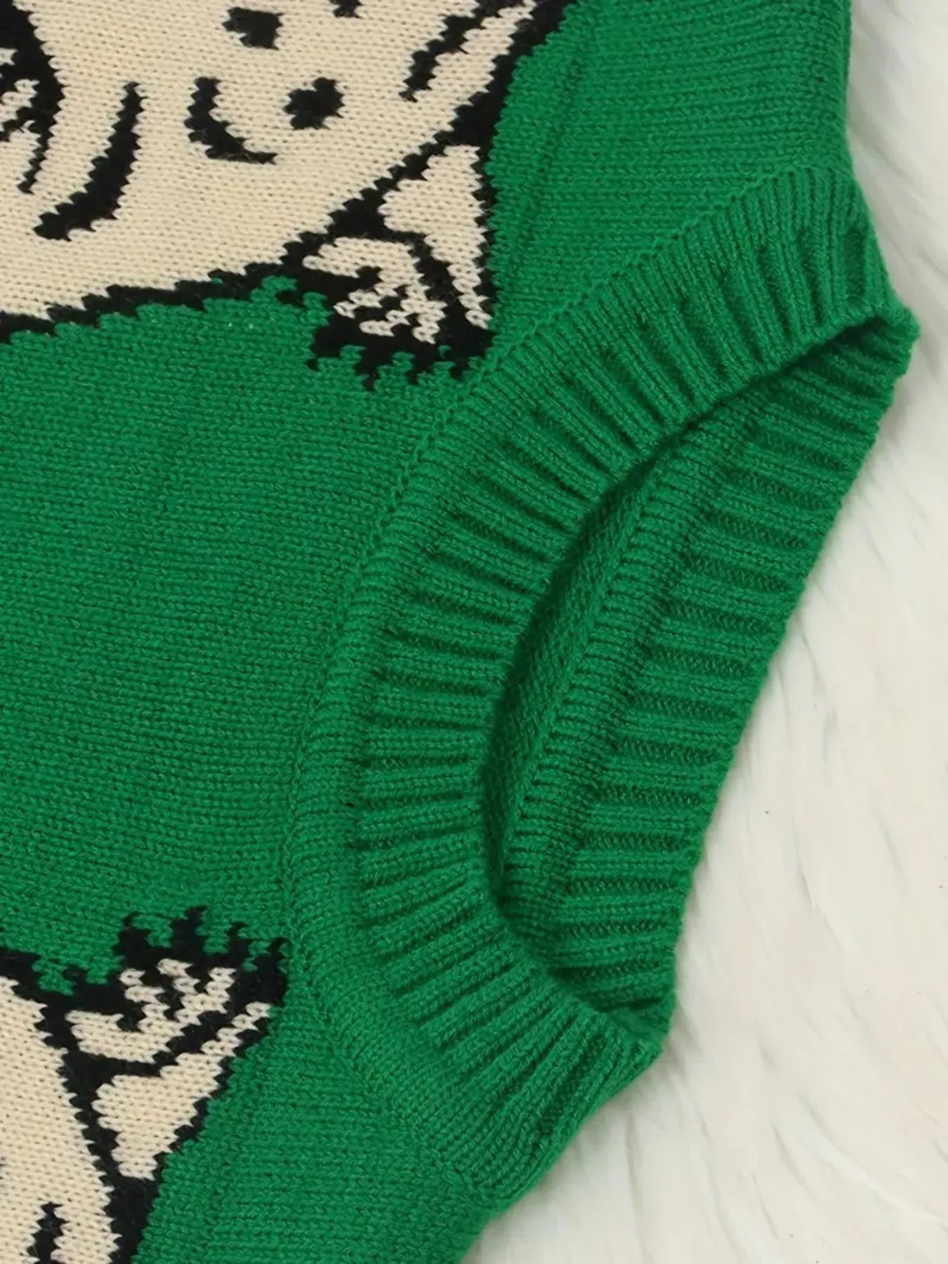 Leopard Round Neck Sweater - Fashorio