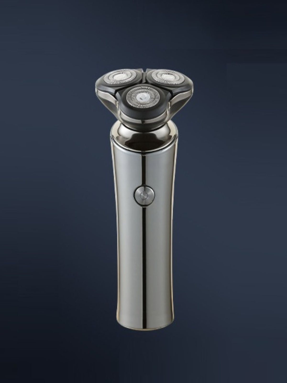 Rotary shaver floating heads close up