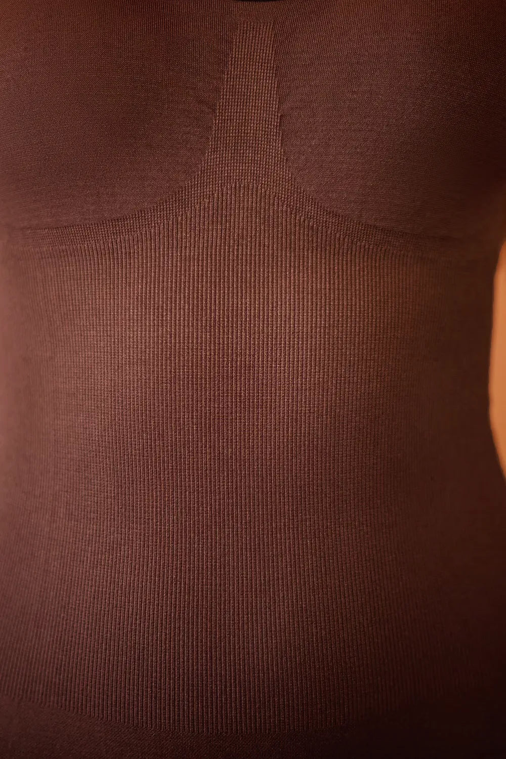 Scoop neck bodysuit full length styled look