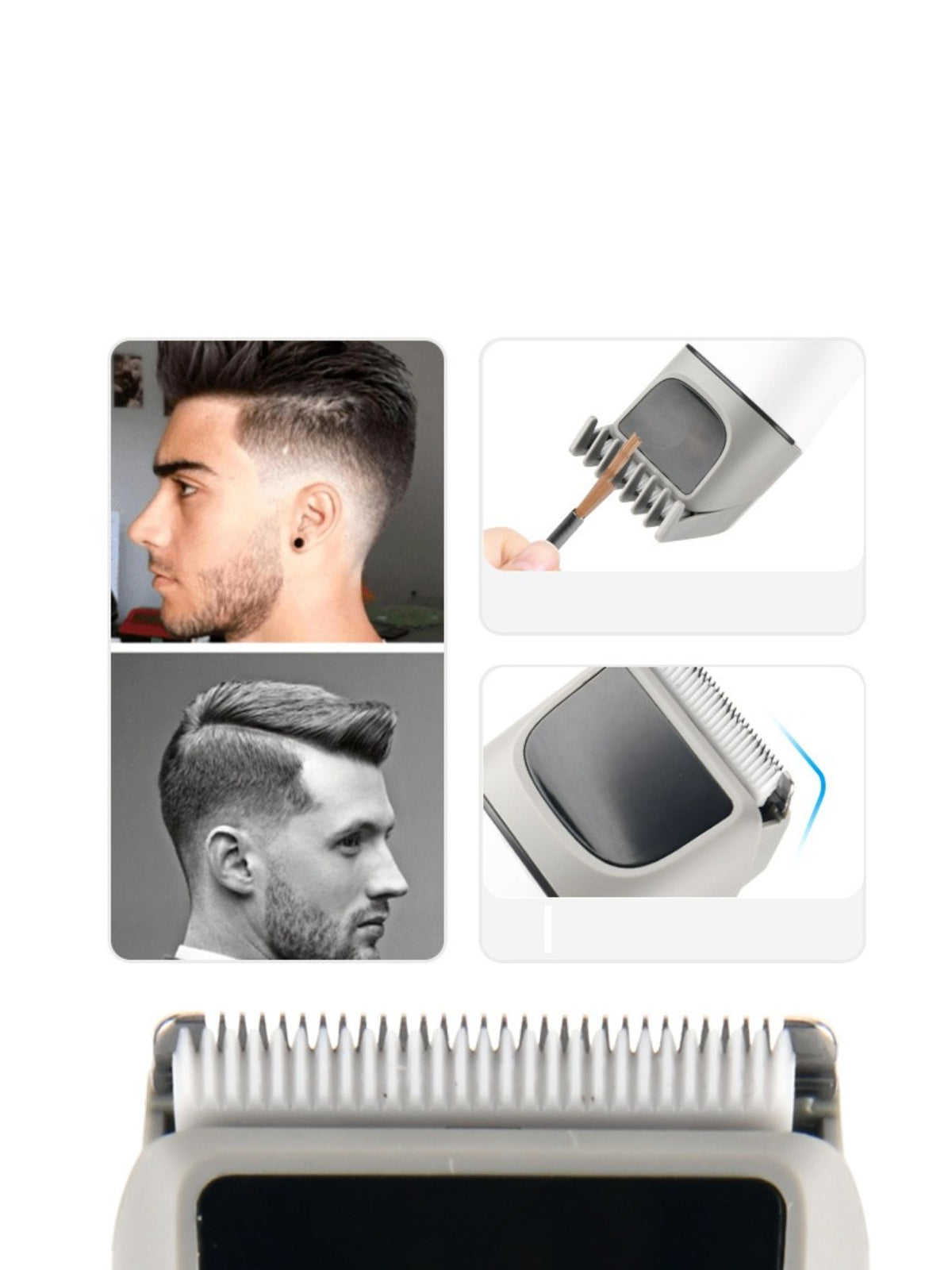 Rechargeable clipper on charging base
