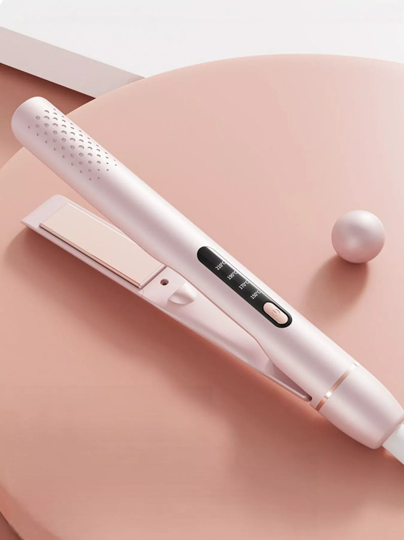 Adjustable temperature hair straightener